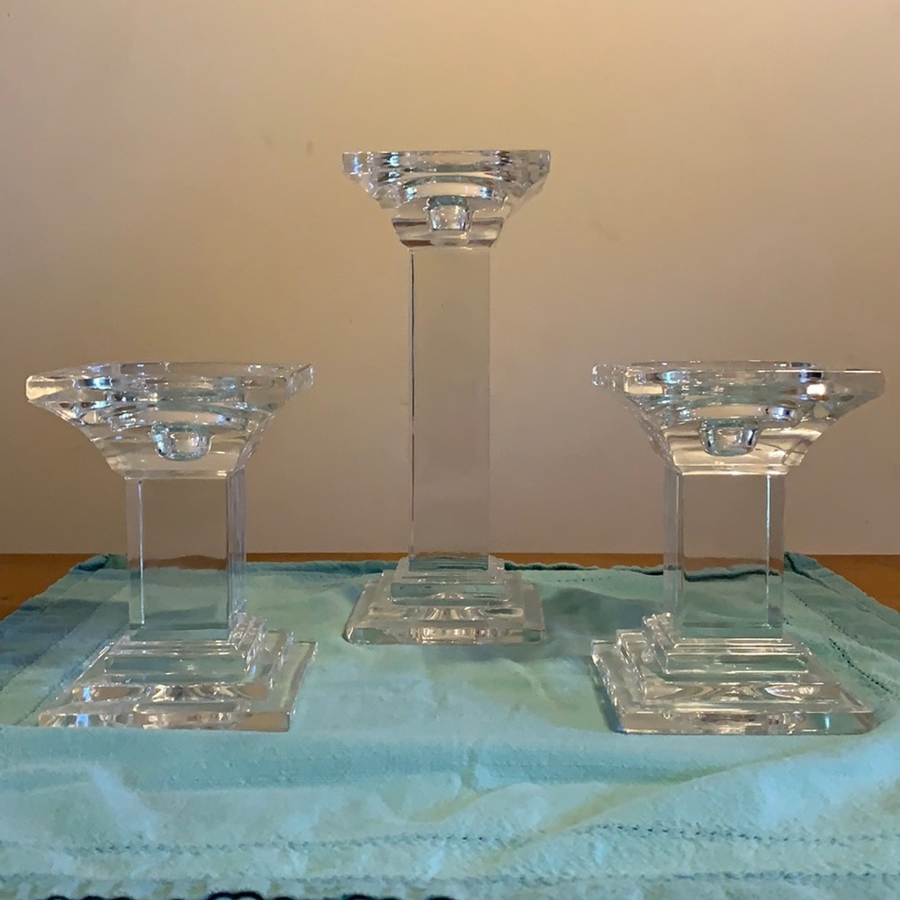 Glass Candle Holders